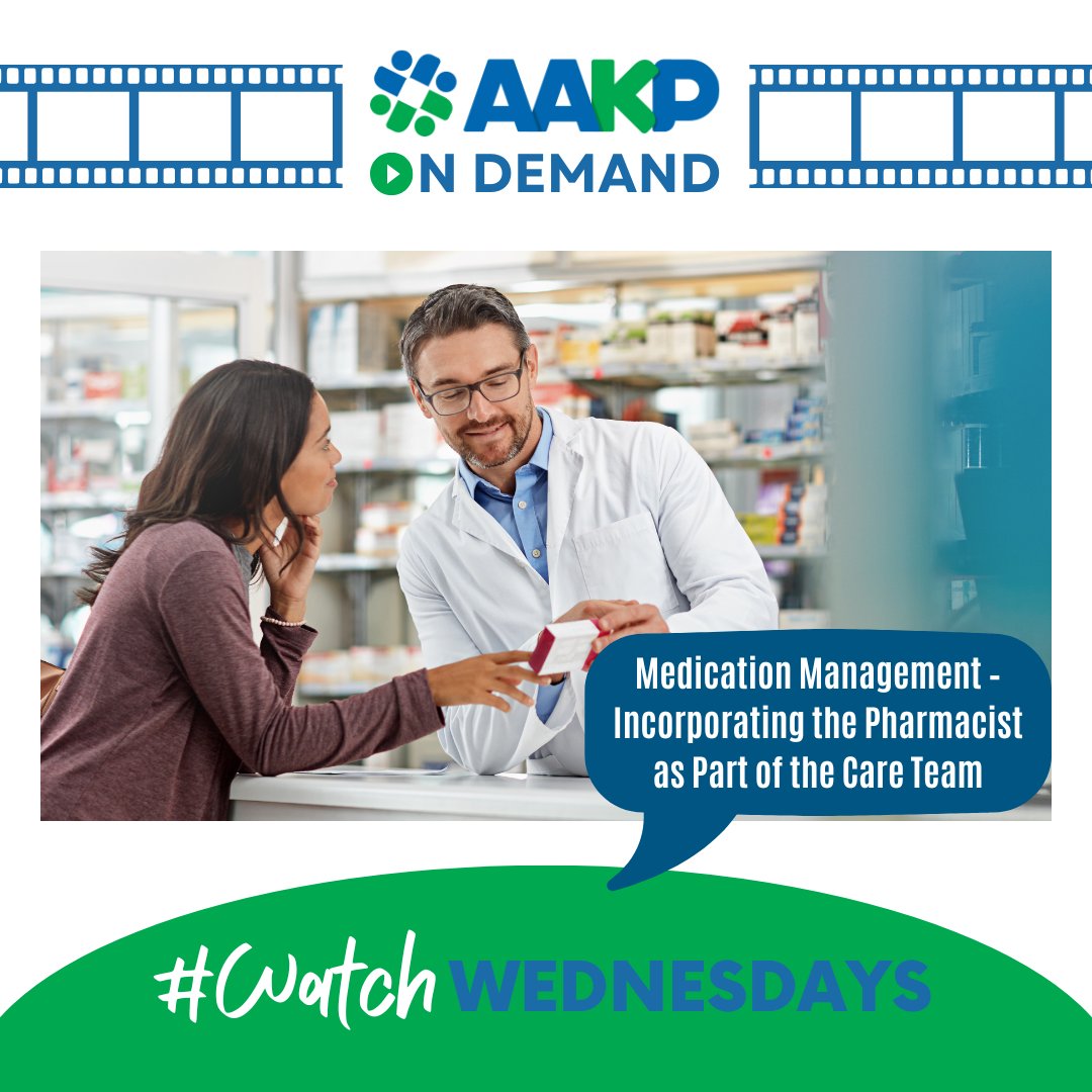 KidneyPatients's tweet image. 🎥#WatchWednesday
Watch a session from last year’s National Patient Meeting to get you warmed up for this year's event! Check out this presentation on Medication Management: bit.ly/AAKP-Medicatio…

It’s not too late to register for this year's event: bit.ly/AAKP-KidneyPat…