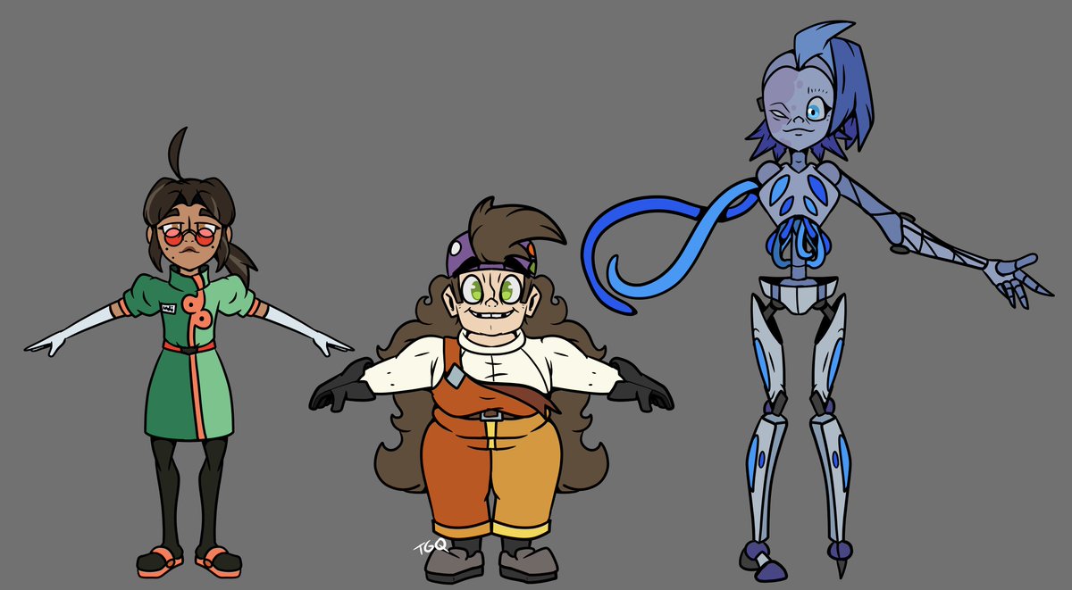 TheGrandQuartz's tweet photo. SMG4-ified designs for Andi, Frankie and Gwen cuz i care for them tbh

#SMG4 #smg4fanart #knightsofguinevere #glitchproductions https://t.co/0yE5cEJRiq