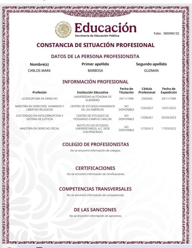 CarlosMarxBarb1's tweet photo. Se acaba de actualizar la página de profesiones. 

 Permite descargar una constancia de situación profesional, que incluye grados académicos, 
el colegio al que se pertenece, 
Y los estándares de competencia que cuente.

  ingresa nombre y  CURP. 

https://t.co/yuaQyulKiH https://t.co/KZHHzUinvm