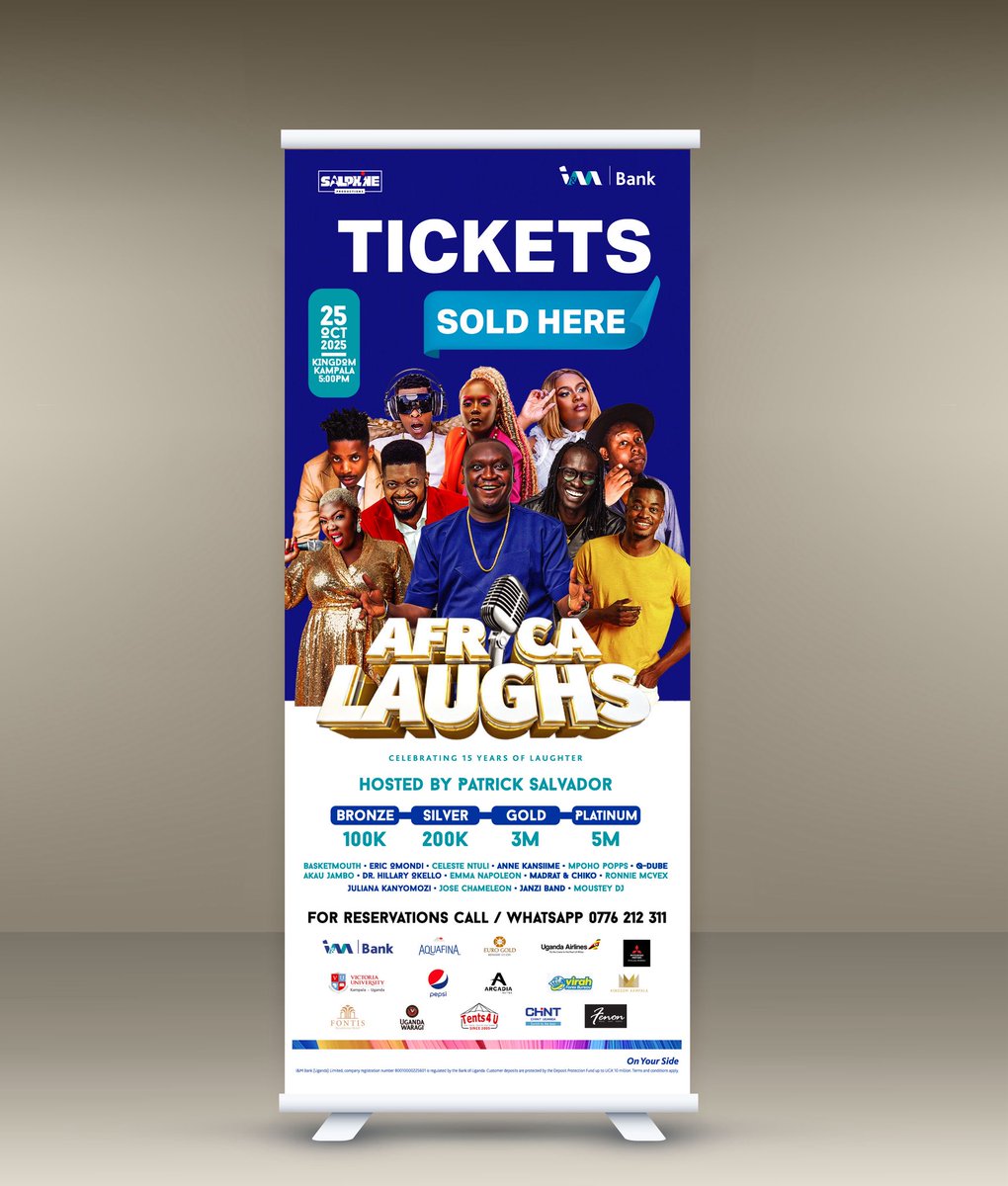 Patrick Salvado ๐ (@idringp) on Twitter photo Physical tickets at 100K are out now at the following <a href="/VirahForexUg/">Virah Forex Bureau</a> Bureau branches
1. Kyanja
2. Ntinda
3. Kansanga
4. Bunga
You can get your discounted tickets at 80K via the <a href="/mtnmomoug/">MoMo from MTN Uganda</a> app or dial *165*20# to purchase one ๐ #AfricaLaughs7 #October25th #KingdomKampala ๐๐ฝ Physical tickets at 100K are out now at the following <a href="/VirahForexUg/">Virah Forex Bureau</a> Bureau branches
1. Kyanja
2. Ntinda
3. Kansanga
4. Bunga
You can get your discounted tickets at 80K via the <a href="/mtnmomoug/">MoMo from MTN Uganda</a> app or dial *165*20# to purchase one ๐ #AfricaLaughs7 #October25th #KingdomKampala ๐๐ฝ
