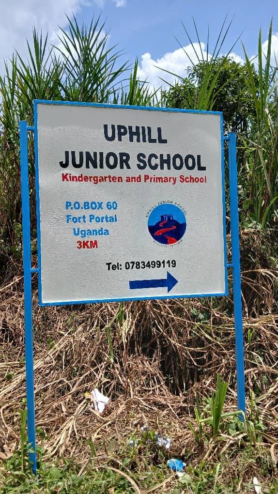 Brand awareness is important, so it is great to see the Uphill school sign repainted and back on the highway in western Uganda!