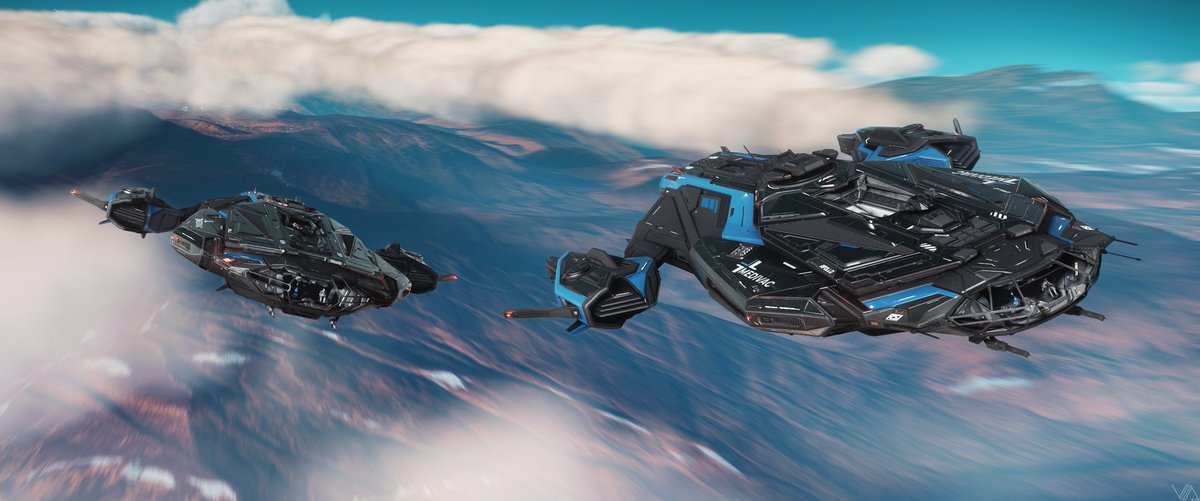 Apollos Flying Through the Clouds - #StarCitizen <a href="/RobertsSpaceInd/">Star Citizen</a>