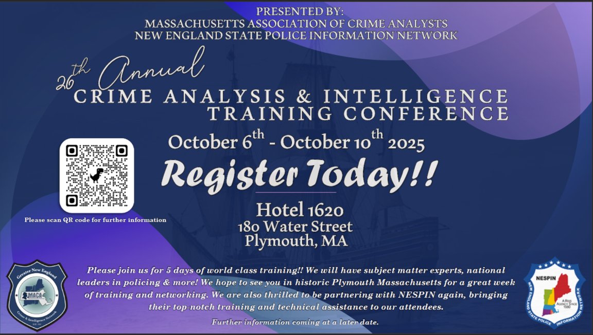 There is still time to register for next weeks training conference. 

macrimeanalysts.org