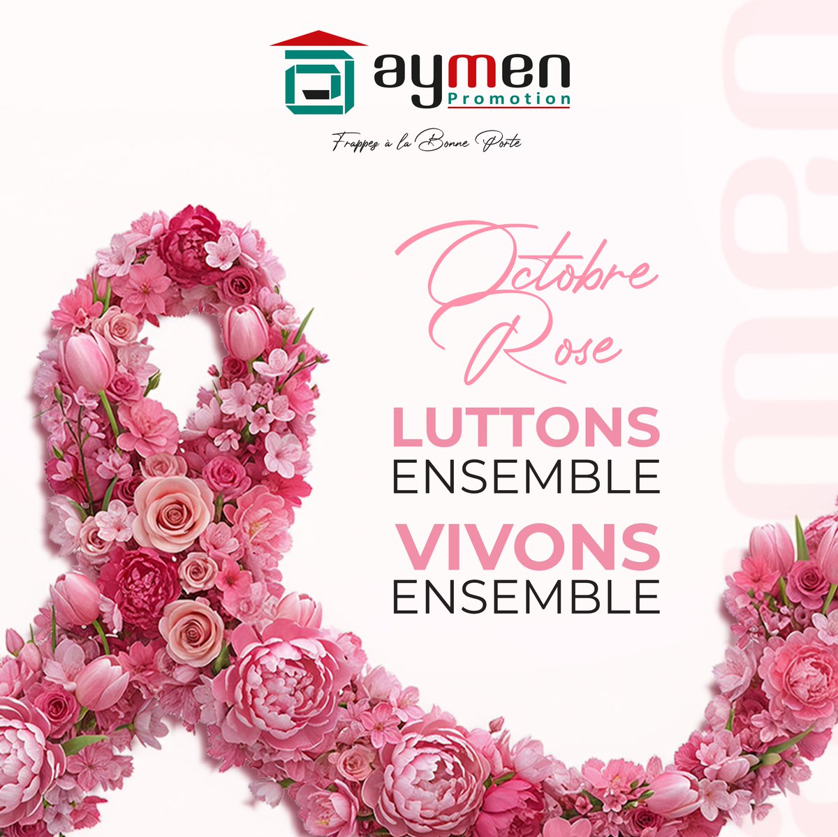 AymenPromotion's tweet photo. Luttons ensemble, vivons ensemble.

En ce mois d’Octobre Rose, rappelons l’importance du dépistage précoce contre le cancer du sein.
Un geste simple peut sauver des vies.

Aymen Promotion se tient aux côtés de toutes les femmes, dans la prévention, la solidarité et l’espoir https://t.co/iZPd61pkVE