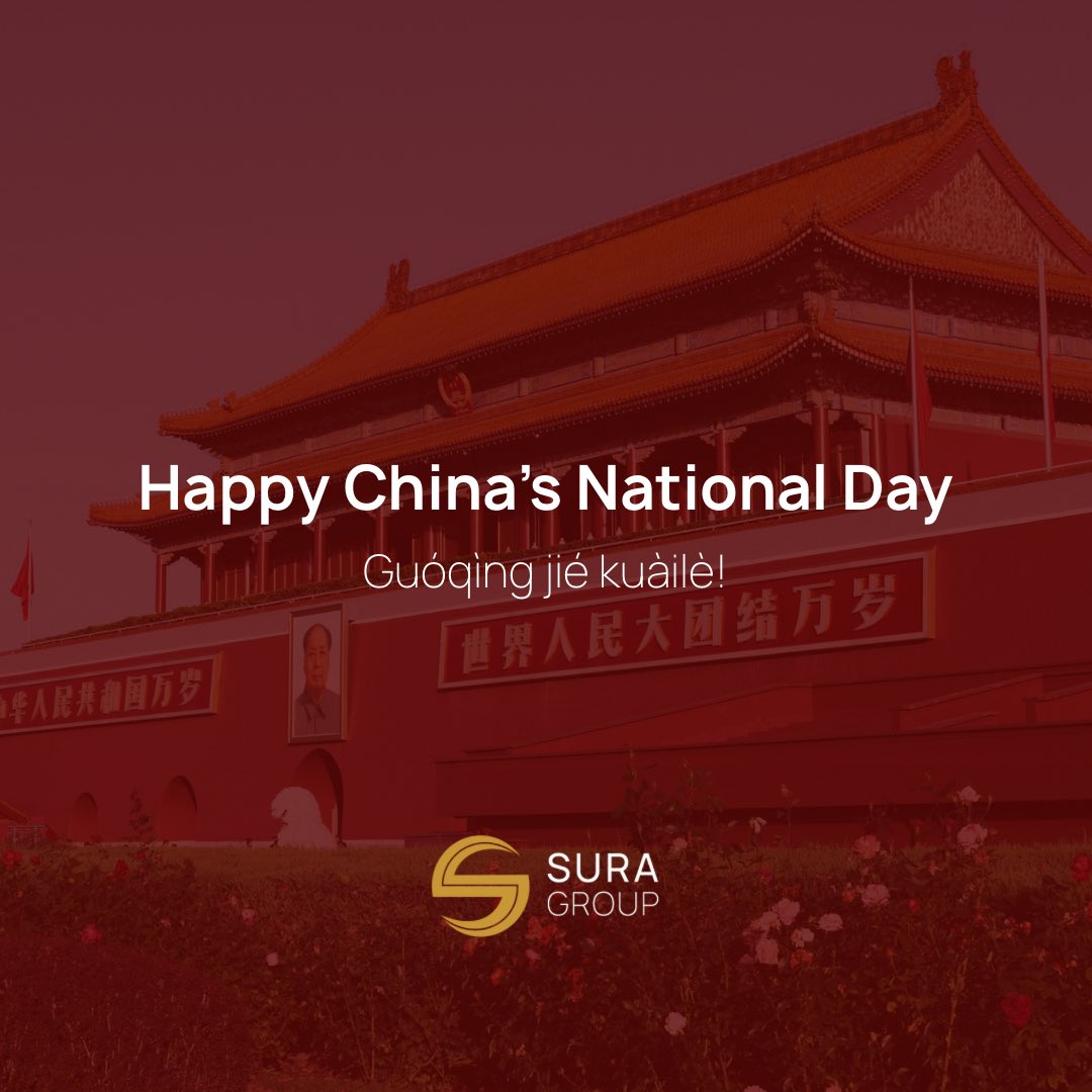 suragrp's tweet photo. On this special occasion, we celebrate China’s rich heritage and progress and looking forward to building even stronger bridges of friendship and partnership.

Wishing our friends and colleagues joy, prosperity and success.

Happy Chinese National Day!

#SuraGroup #China #Iraq https://t.co/RQjrvltRDw