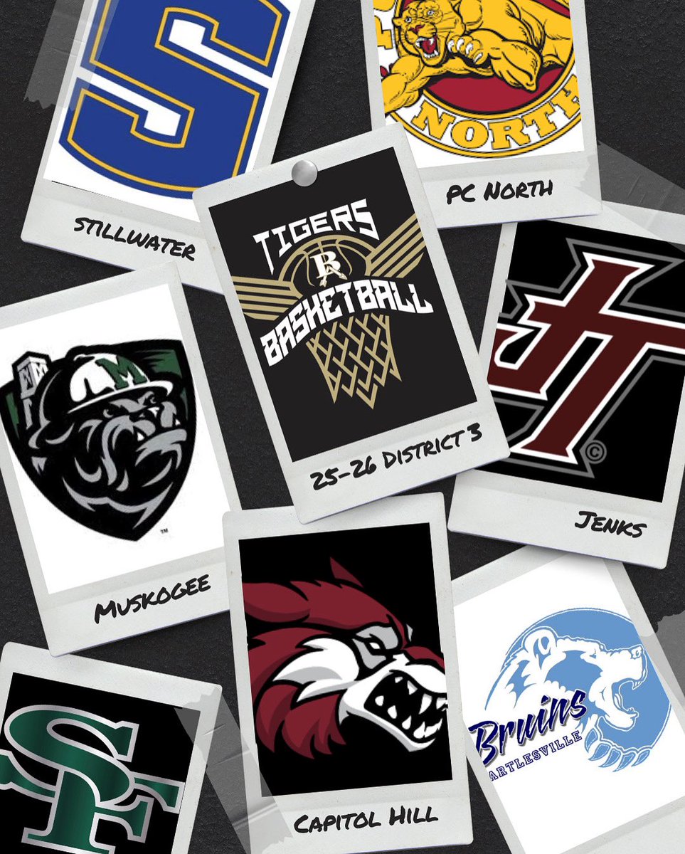 New season brings new opponents for the Tigers in Class 6A District 3! WE look forward to the competition these great programs will provide! 
WE&gt;me🐯🏀🖤💛