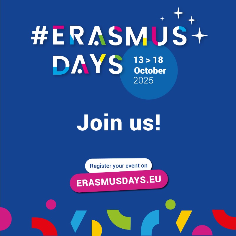 This is not a drill! We’re literally 5 days away from THE #ErasmusPlus event.  

❓ From language exchange meetups to international food festivals and concerts, you decide how you’ll celebrate Europe!  

📅 13 – 18 OCT 2025 

➡️erasmusdays.eu/events/