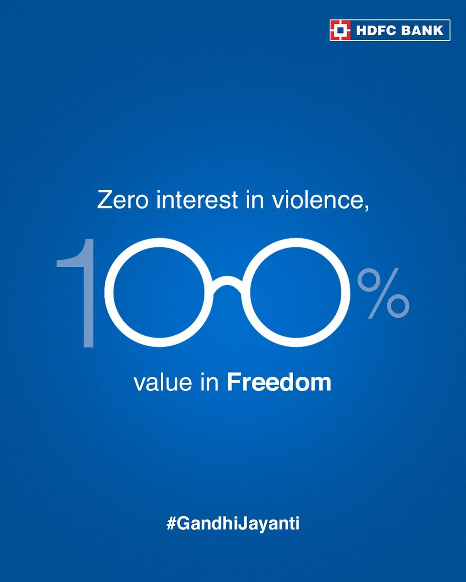 HDFC_Bank's tweet image. Some investments change a nation, forever! #GandhiJayanti

#HDFCBank #Gandhi #Gandhiji #Freedom