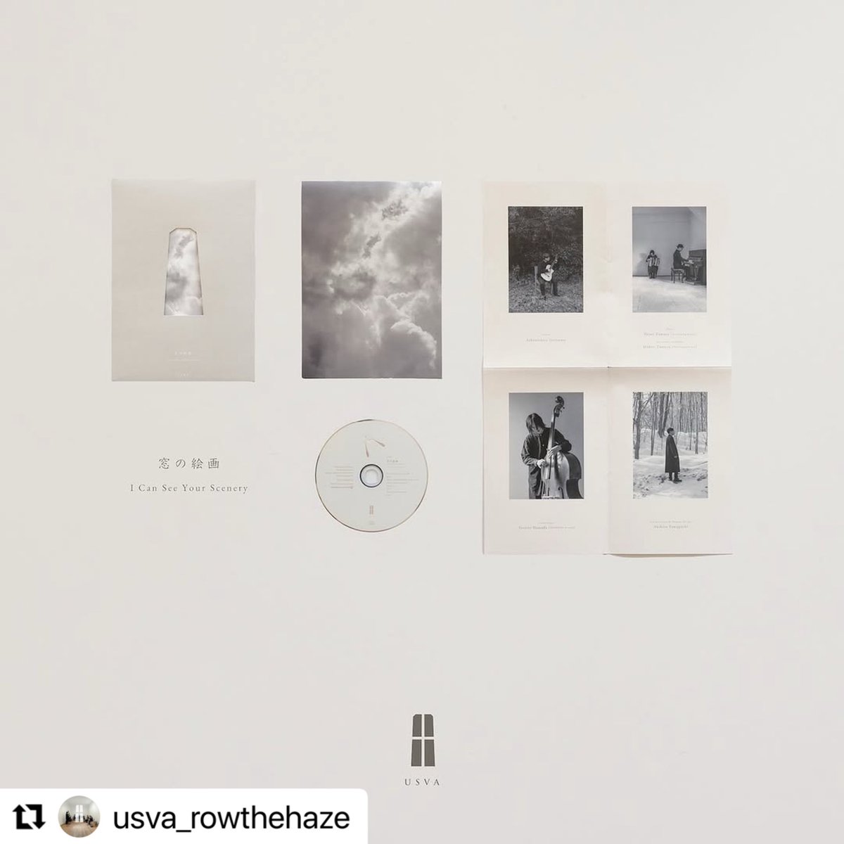 【New CD album release: 窓の絵画 - I Can See Your Scenery- 】10月1日より販売。 <a href="/thesleepingbea9/">the sleeping beauty</a> の田村示音さん、みどりさん、青梅マンシッカ店主濱田敦司さん、写真家山口明宏さんとの「USVA」(フィンランド語で、靄、の意)名義。10曲入り52:39。録音、編集、マスタリング担当してます。