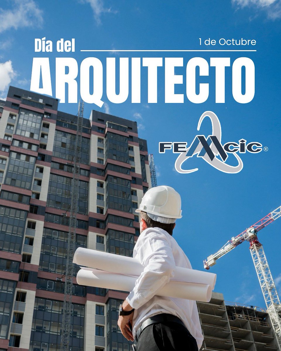 Hoy, en el Día del Arquitecto reconocemos a quienes, con visión y creatividad, hacen posible la construcción de obras que trascienden generaciones.🏙️

La FEMCIC felicita a todas y todos los arquitectos en su día.

¡Felicidades!👏

JUNTOS FORTALECIENDO FEMCIC 
#DíaDelArquitecto