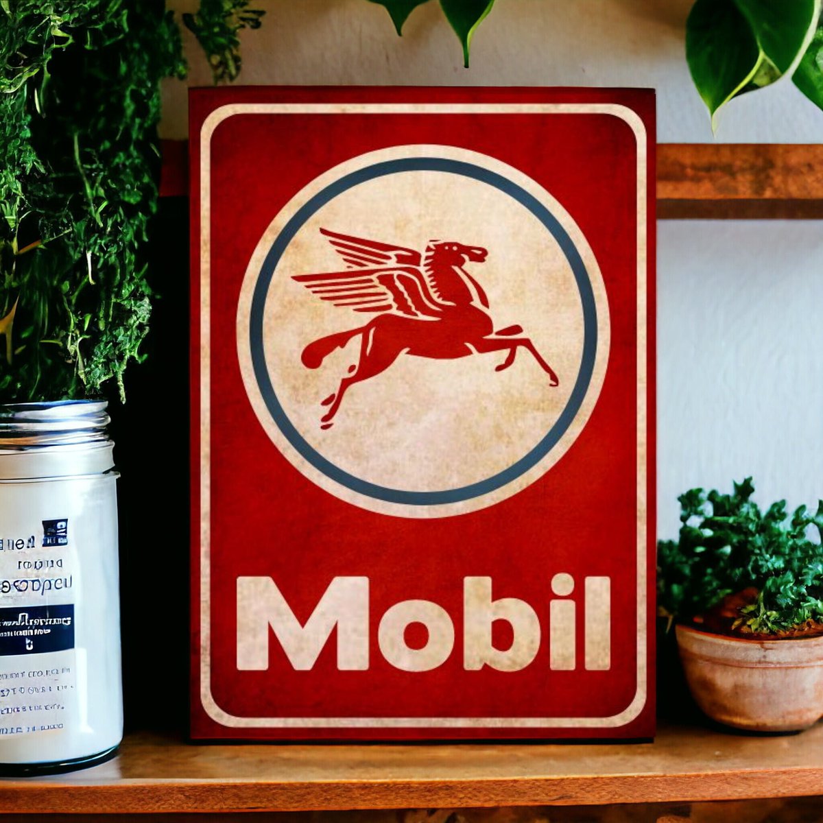 arlissbryant's tweet image. Mobil Oil Rustic Garage Sign Pegasus tuppu.net/9f00beaf #Etsy #kitchenconnection #ManCaveSign