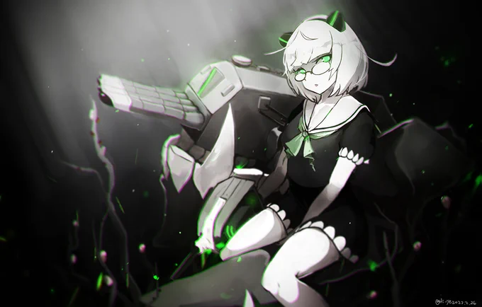 ウメガネ深海 #メガネの日 #深海梅棲姫 #深海棲艦