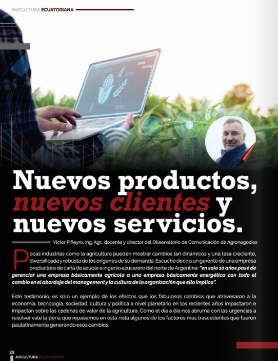 Estamos en la N.º 313 de Avicultura Ecuatoriana Internacional 🐔🇪🇨 <a href="/Agroeditorial/">Agroeditorial Publishing Co.</a> 
"Nuevos productos, nuevos clientes nuevos servicios"
La agricultura bajo cambios dinámicos y una tasa creciente, diversificada y robusta de los orígenes de su demanda.
publuu.com/flip-book/1817…