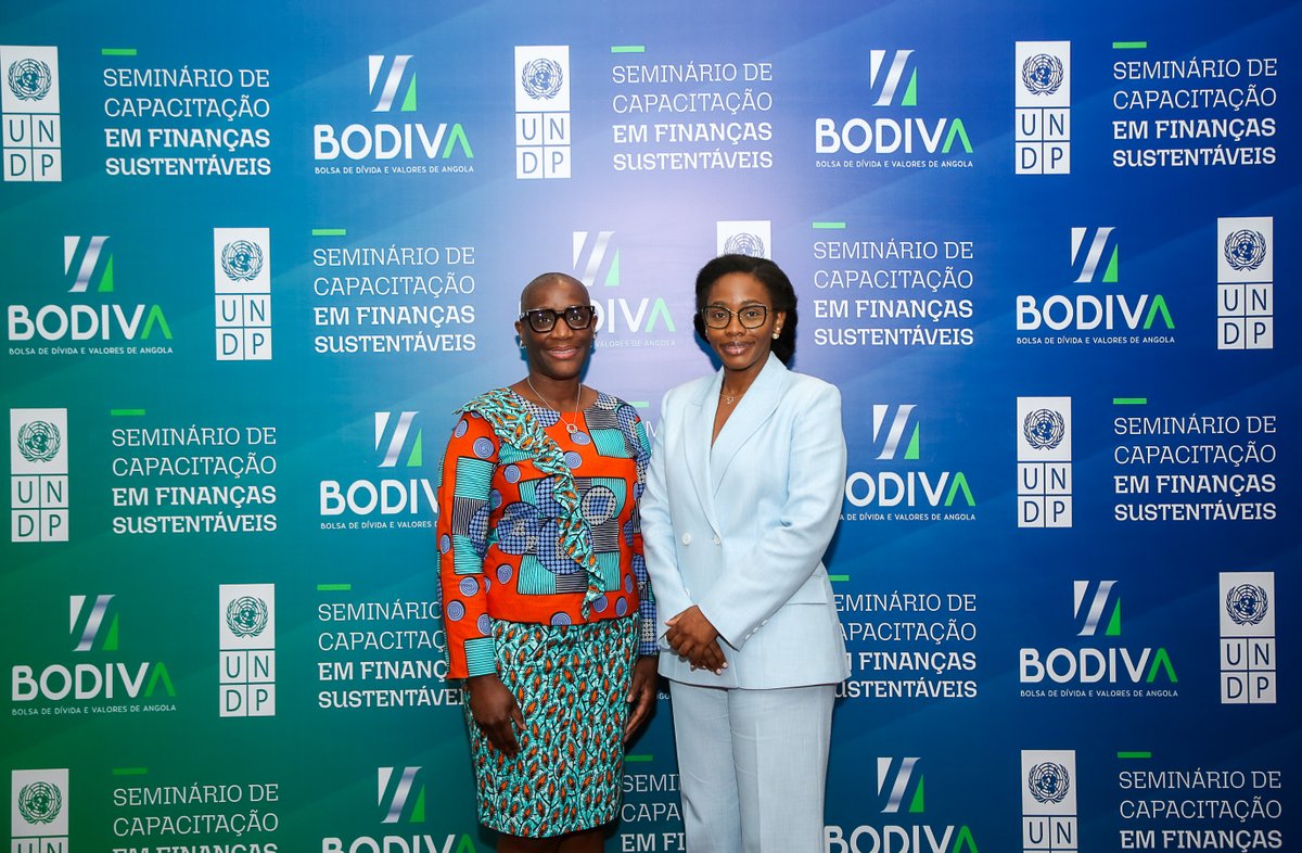 UNDPAngola's tweet image. At the opening, UNDP 🇦🇴 RR , Denise António stressed:

💹“Diversifying beyond oil, building resilience &amp;amp; protecting natural wealth require new investment pathways. Sustainable finance helps Angola meet climate commitments for future generations.”

#PISTA #FinanceForDevelopment