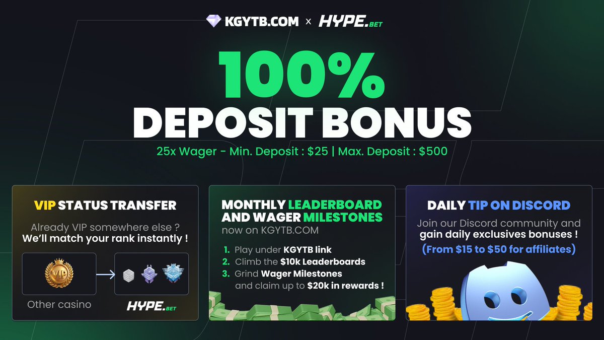 KGytb_'s tweet photo. 🚨 NEW PARTNER 🚨
We’re excited to team up with @hypebetofficial  🎉

💰 $10,000 monthly races on https://t.co/eLuO8qqeTp
💎 Exclusive 100% Bonus  (up to $500 | 25x wager)
 Affiliate link in the comments 👇

🎁 $25 GIVEAWAY for 1 random (RT + LIKE)