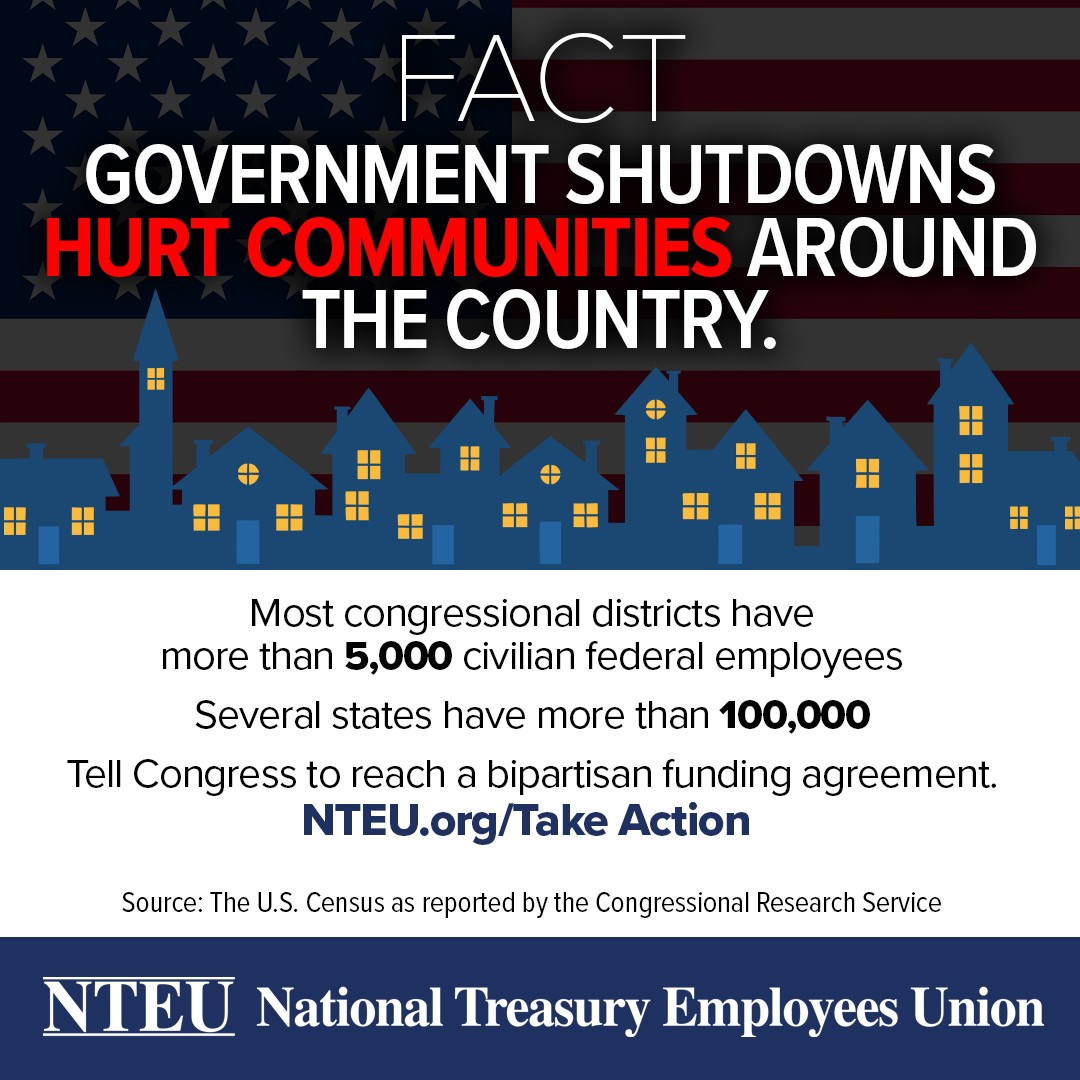 Every community in America will feel the harsh economic impact of a government shutdown when thousands of their neighbors start missing paychecks and stop spending money: bit.ly/4gMNqQE