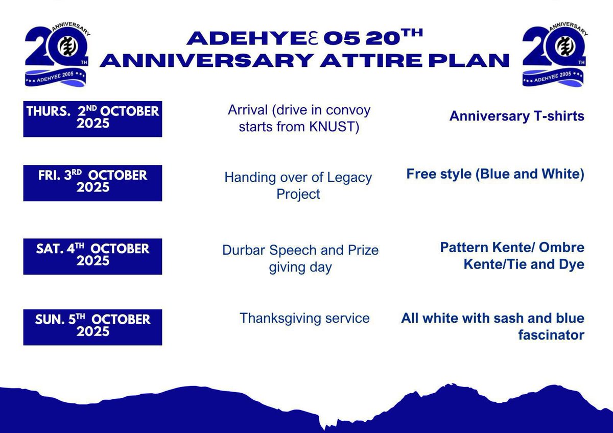 I can’t wait to see all my classmates n rommies omg!! 20 years ADEHY3 2005!!!!! Ouuu LETS GO.!! KUMASI WE ARE BACKKKKKKKK✨✨❤️‍🔥