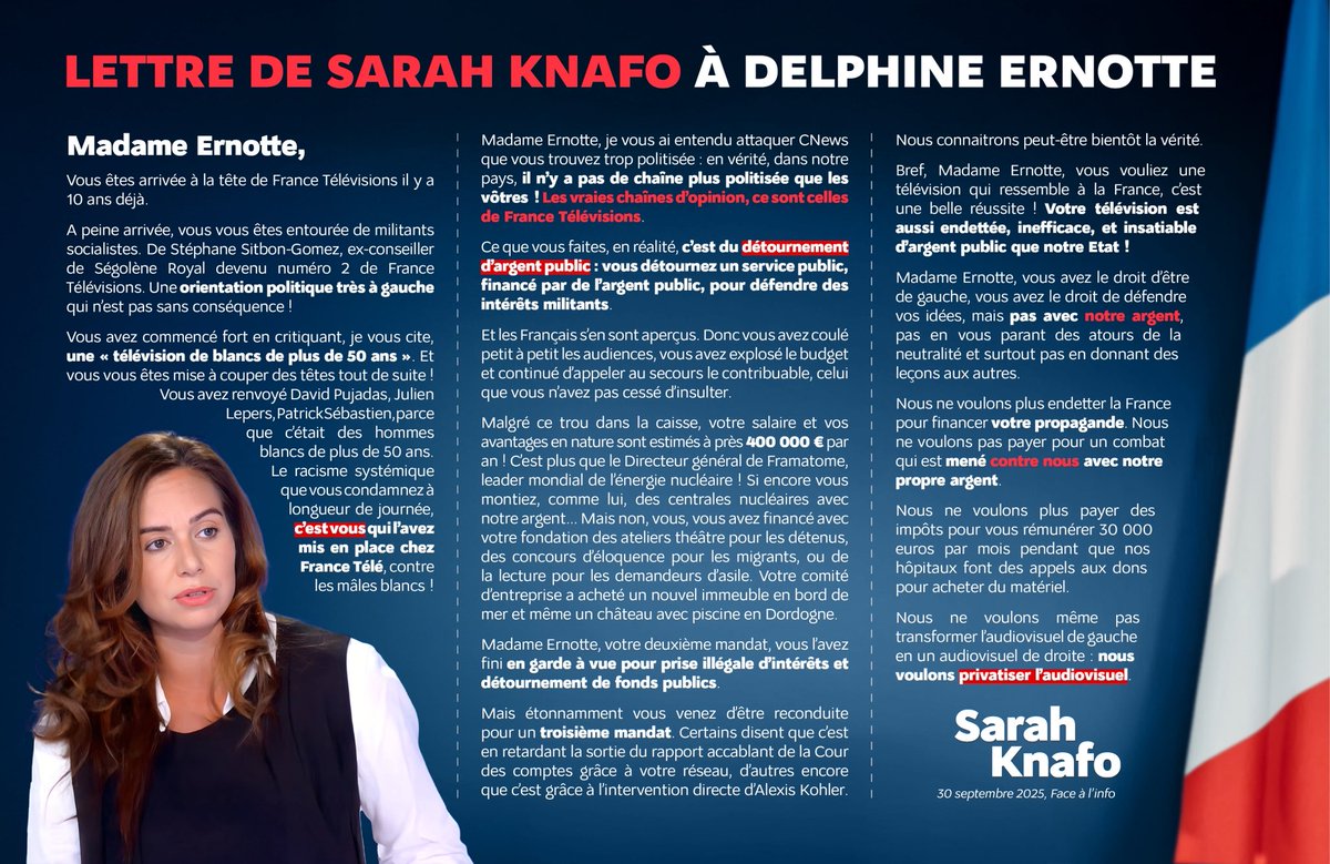 PaxMetanola's tweet image. La femelle blanche de +50 ans Delphine #ERNOTTE est manipulatrice comme toutes les franc-maçonnes woke en #FrancMaçonnerie UltraFéministe bien-pensante, dépensant NOTRE argent selon LES croyances de sa loge: "Une France sans mâles blancs de +50 ans telle que la #GLFF la voudrait"