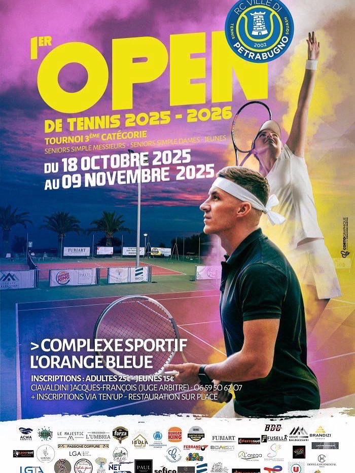 Ça bouge sur les hauteurs ! « L’Orange Bleue » annonce la couleur ! L’automne sera compétitif et festif ! Bravo à l’équipe d’organisation ! <a href="/CorseTennis/">LigueCorseDeTennis</a>