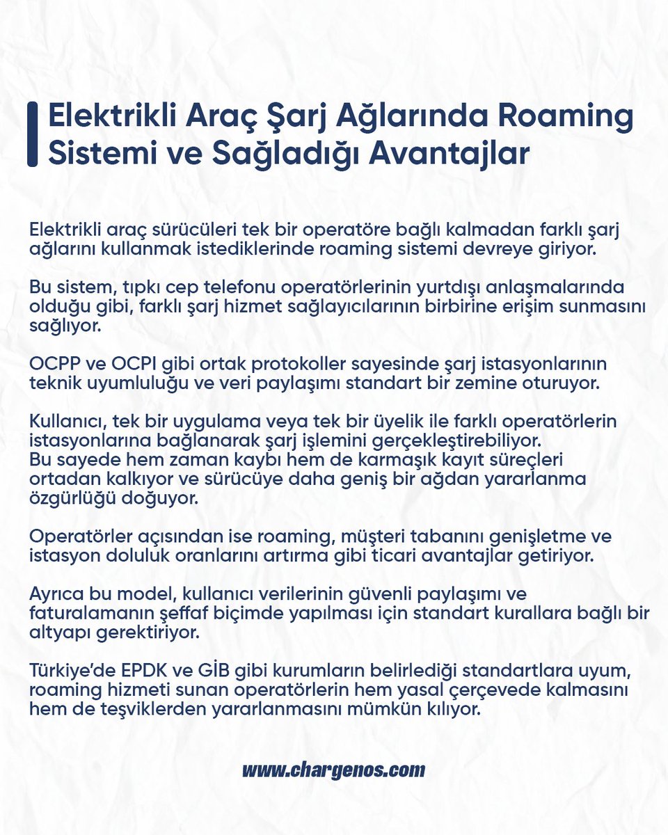 oschargen's tweet photo. Elektrikli araç sürücüleri tek bir operatöre bağlı kalmadan farklı şarj ağlarını kullanabiliyor.

OCPP &amp; OCPI protokolleriyle roaming, sürücülere özgürlük, operatörlere müşteri avantajı sunuyor.

#ChargenOS #EVCharging #Roaming #ElektrikliAraç https://t.co/b5rB6sNhvJ