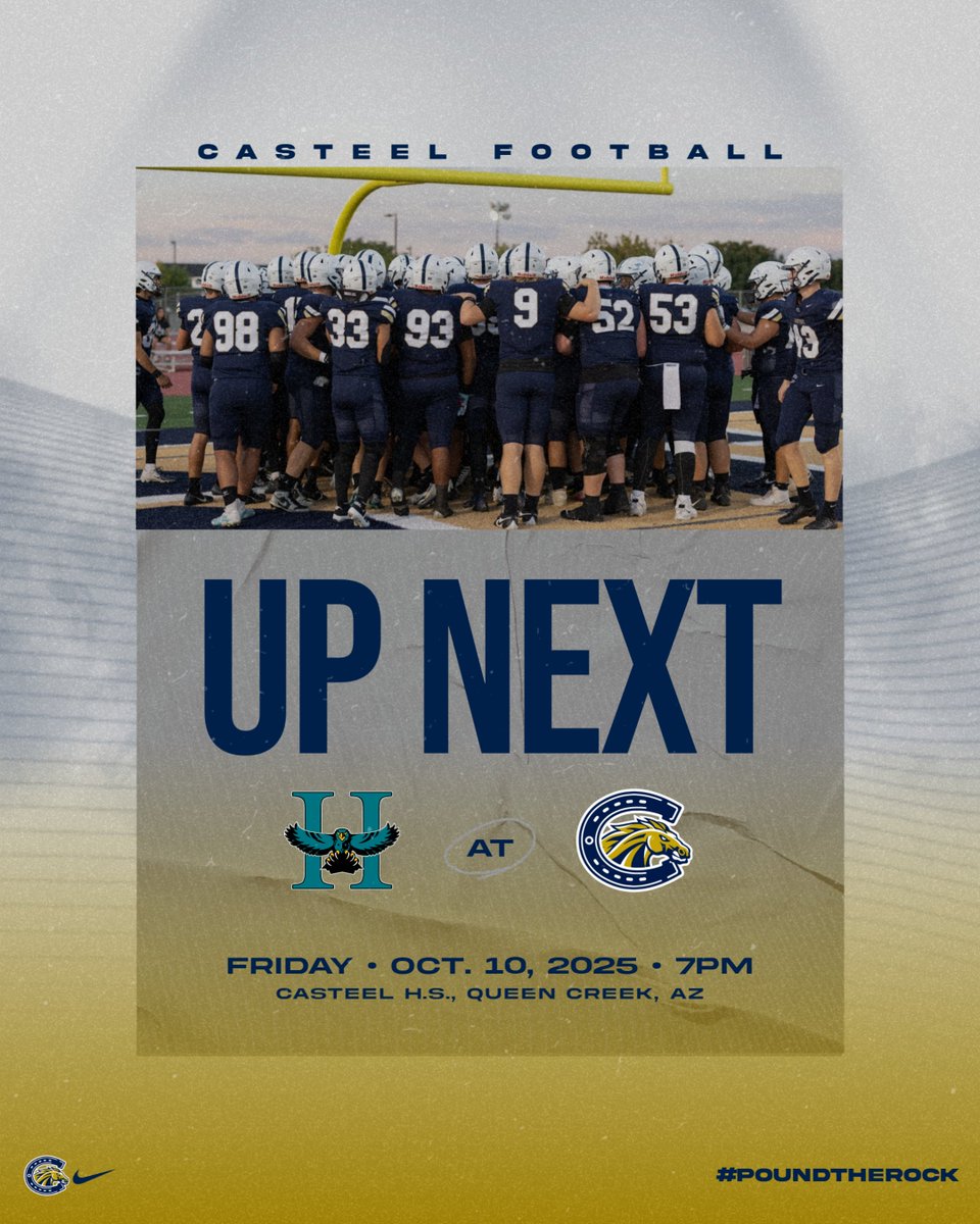 Casteel Football (@casteelfootball) on Twitter photo The Colts start the second half of the season at home against the Highland Hawks!
#PoundTheRock
<a href="/JoeBushman5/">Joe Bushman</a> <a href="/CasteelAthletic/">Casteel Athletics</a> <a href="/CUSDAthletics/">CUSDAthletics</a> 
📸: <a href="/CrisVossPhoto/">Cris Voss Photography</a> The Colts start the second half of the season at home against the Highland Hawks!
#PoundTheRock
<a href="/JoeBushman5/">Joe Bushman</a> <a href="/CasteelAthletic/">Casteel Athletics</a> <a href="/CUSDAthletics/">CUSDAthletics</a> 
📸: <a href="/CrisVossPhoto/">Cris Voss Photography</a>