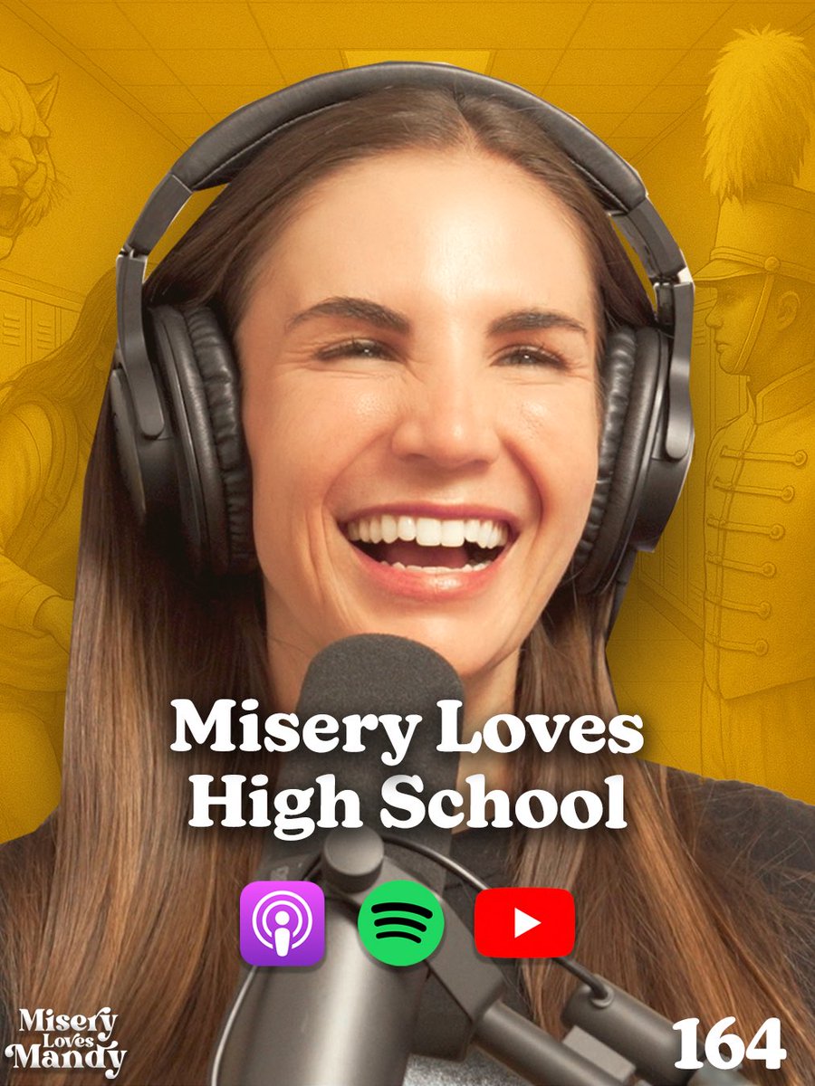 MandyMartino's tweet photo. All things embarrassing High School stories! #comedypodcast #miserylovesmandy https://t.co/BLdKvatx7e