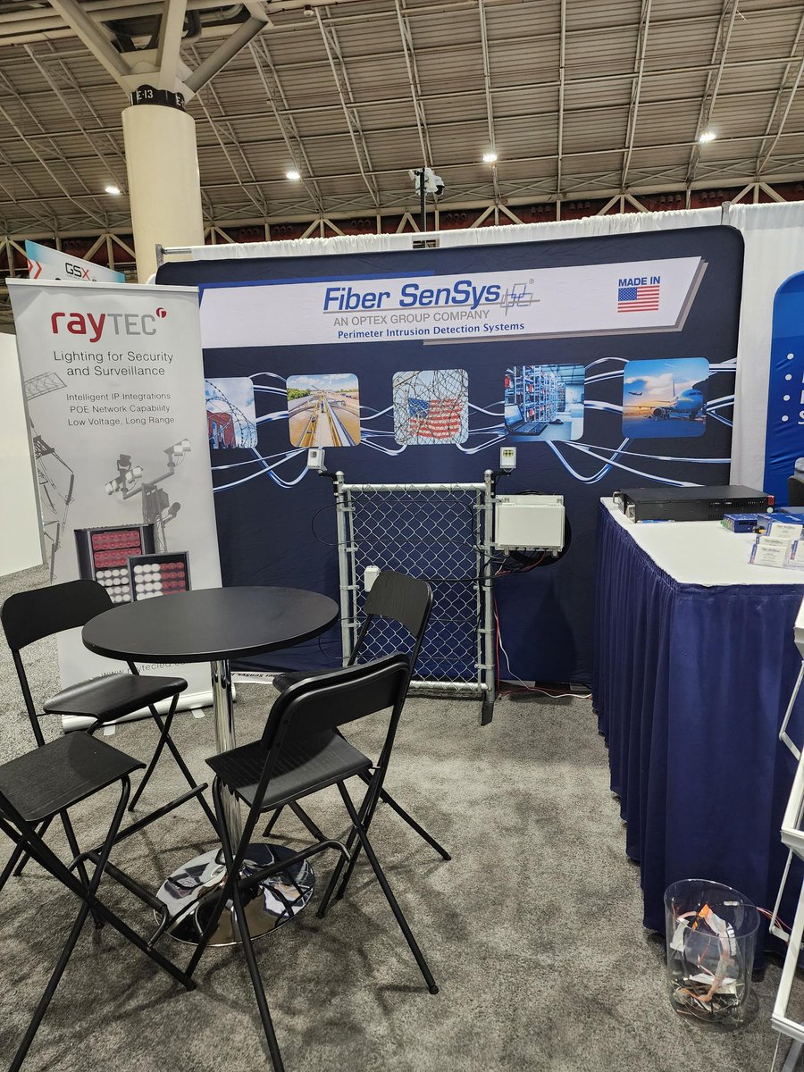 FiberSenSys's tweet photo. Don't miss out on the final day of GSX 2025! Our guys have been enjoying the networking &amp; product demonstrations. Don't wait till too late! We're at booth 1165.
#fibersensys #fiberdefender #echopoint #pointdefender #terraindefender #perimetersecurity #perimeterprotection #gsx2025 https://t.co/m5P0zmkW67