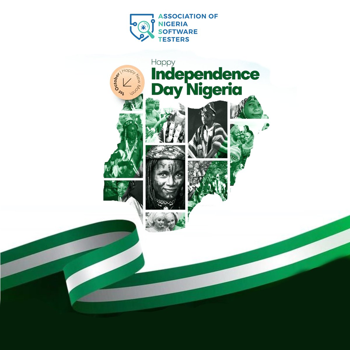Happy Independence Day, Nigeria! 🇳🇬 

Here’s to building a future of trust, progress, and world-class technology. #NigeriaAt65

#QATester
#NitdaNigeria 
#DigitalNigeria
#FCCPCNigeria 
#ANSTConference25
#TestingNigeriaForward
#AssociationOfNigeriaSoftwareTesters
