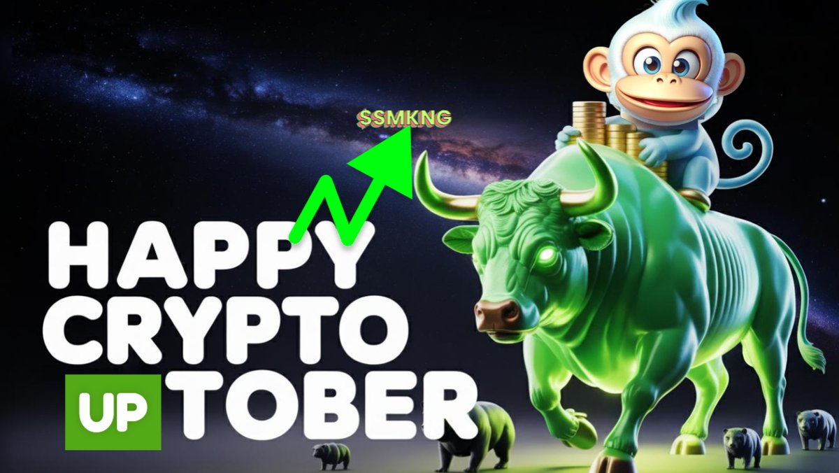 #UPTOBER is here.
Ride the wave we $SMKNG.