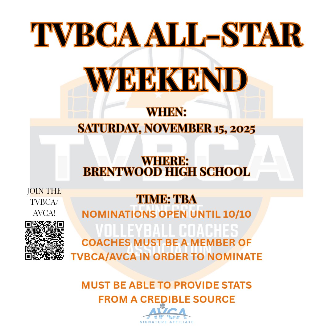 Tennessee Volleyball Coaches Association (TVBCA) tweet media