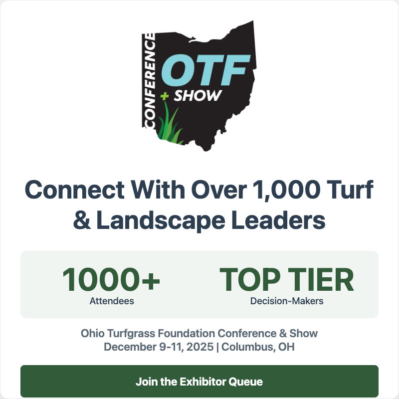 OhioTurfgrass's tweet photo. Your next big customer is at the OTF Conference &amp; Show.

Don't miss your chance to get in front of 1,000+ attendees and decision-makers from every sector of the turf and landscape industry.

Secure your visibility for 2025. Learn more and join the queue.