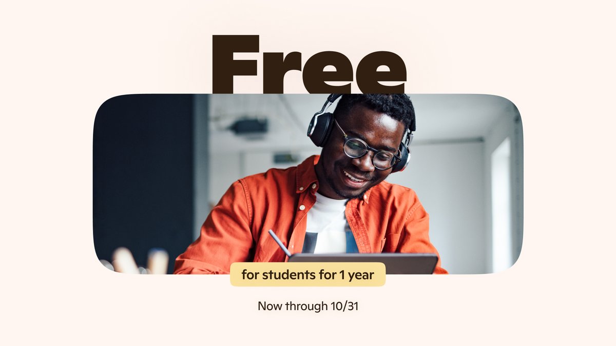 mustafasuleyman's tweet image. Learning just leveled up: eligible college/uni students can claim extra access to Copilot Podcasts, Deep Research, and Vision w/a Microsoft 365 Personal subscription, free for 12 months.

1 year, 1 subscription, countless lightbulb moments

Claim by 10/31: microsoft.com/copilot/studen…