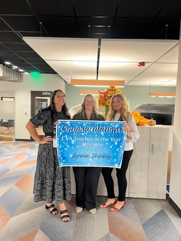 ChesVirtualAcad's tweet photo. We are proud to announce the CVA Teacher of the Year, Mrs. Lennie Shirley! Mrs. Shirley is always willing to go above and beyond for her students and colleagues. Congratulations Mrs. Shirley, you are inspiring! https://t.co/mZccdvlJKY