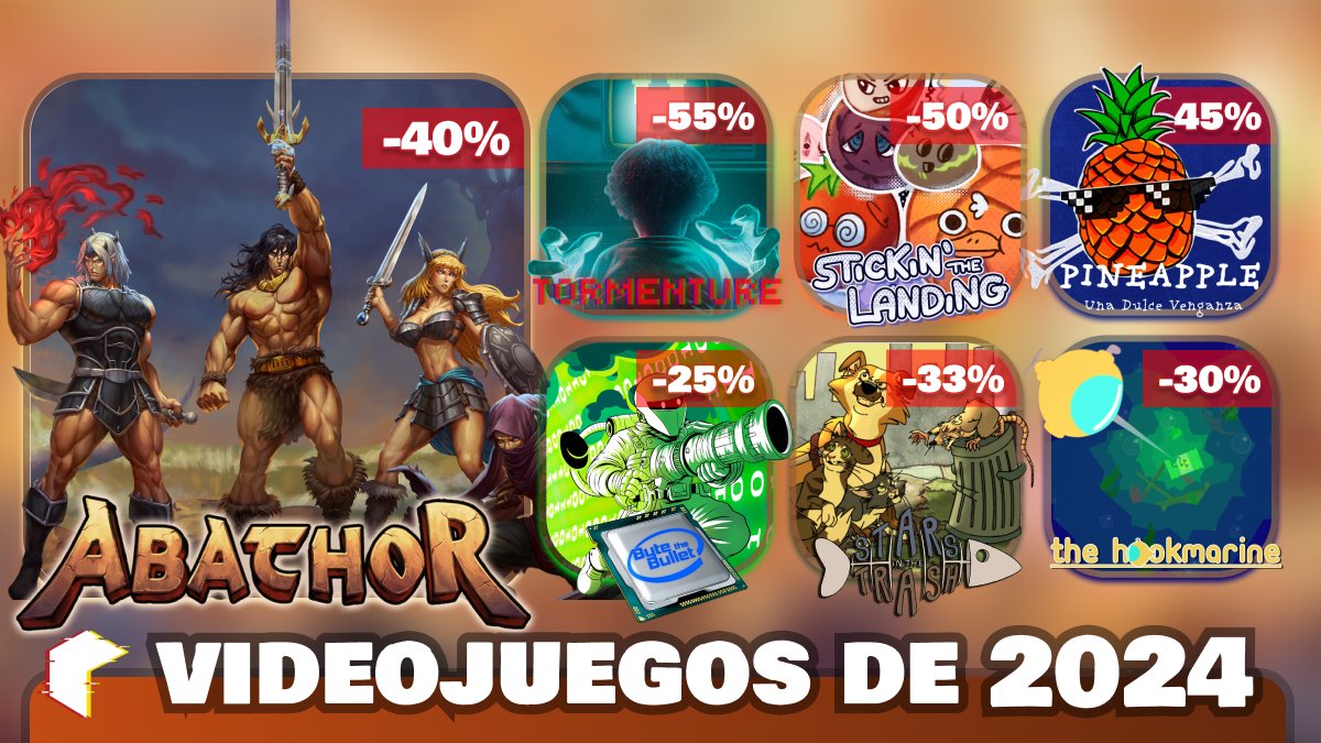 Aevidevs (@aevidevs) on Twitter photo 📅 En 2024 también tuvimos juegos increíbles y alguno de ellos ya tiene un 50%
💪 Entre alguno de ellos os hemos destacado Abathor, Tormenture, la ficción interactiva que es Pineapple o el retador (y a veces odioso) Hookmarine 📅 En 2024 también tuvimos juegos increíbles y alguno de ellos ya tiene un 50%
💪 Entre alguno de ellos os hemos destacado Abathor, Tormenture, la ficción interactiva que es Pineapple o el retador (y a veces odioso) Hookmarine