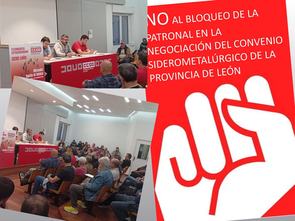 Las asambleas del metal convocadas por CCOO alzan la voz contra el bloqueo de la patronal en la negociación del convenio, la paciencia se agota, si no hay avances, comenzarán movilizaciones que irán en aumento, hasta que las demandas se escuchen y atiendan
industria.ccoo.es/noticia:737615…