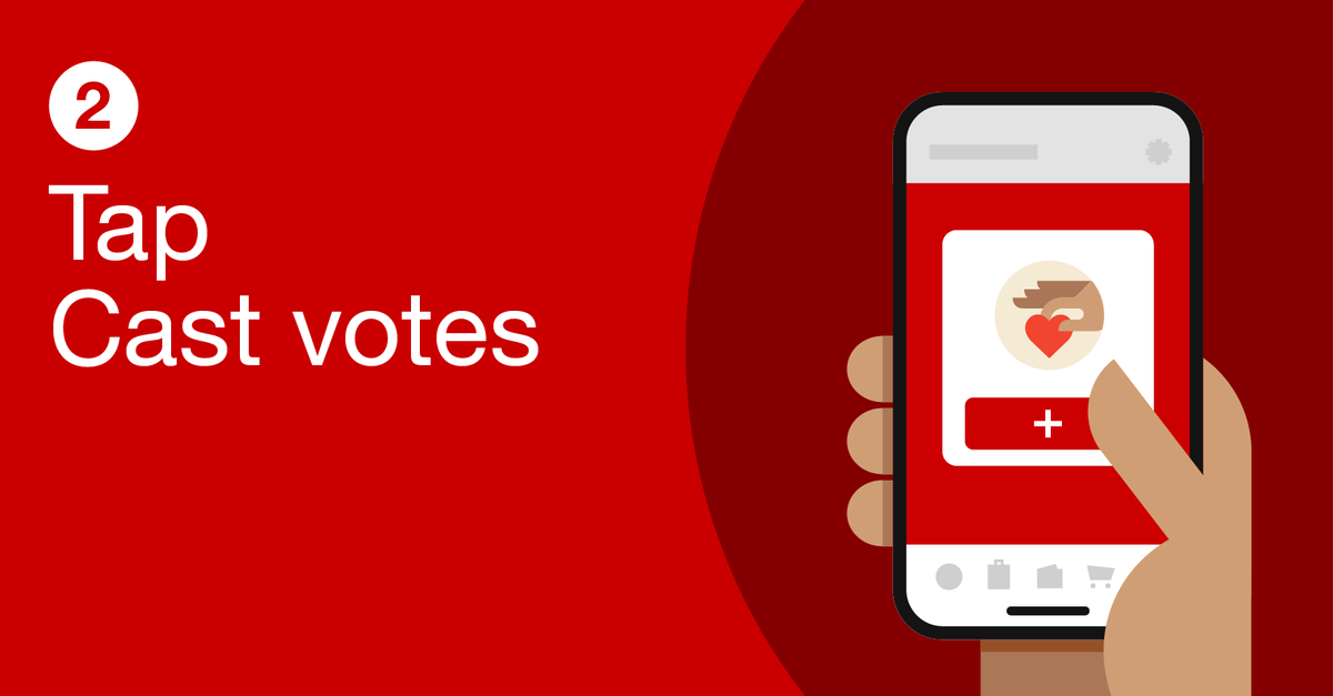 NorthfieldLDC1's tweet photo. We're excited to announce that we’re featured in Target Circle™! Vote for us in the Target app to direct Target funds that support our work.
Here’s how
Step 1 Choose ‘My Target’ in the Target app or Account on https://t.co/T6wUBOqAkg
Step 2 Tap Cast votes
Step 3 Find us &amp; vote https://t.co/N6JhpjlwOr