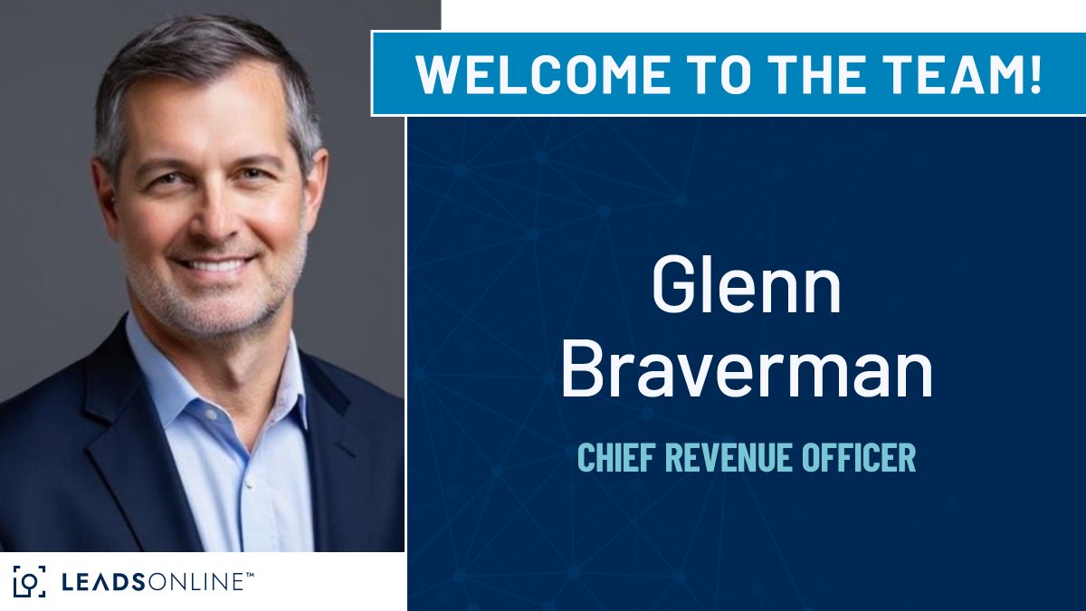 LeadsOnlineLLC's tweet image. Please join us in welcoming Glenn Braverman to LeadsOnline as our new Chief Revenue Officer!

As CRO, Glenn is responsible for leading LeadsOnline&apos;s global sales, business development and marketing efforts.

#LeadsOnline #NewHire #LawEnforcementTech #Careers #CompanyCulture