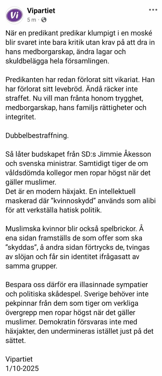 Vipartiet tweet media