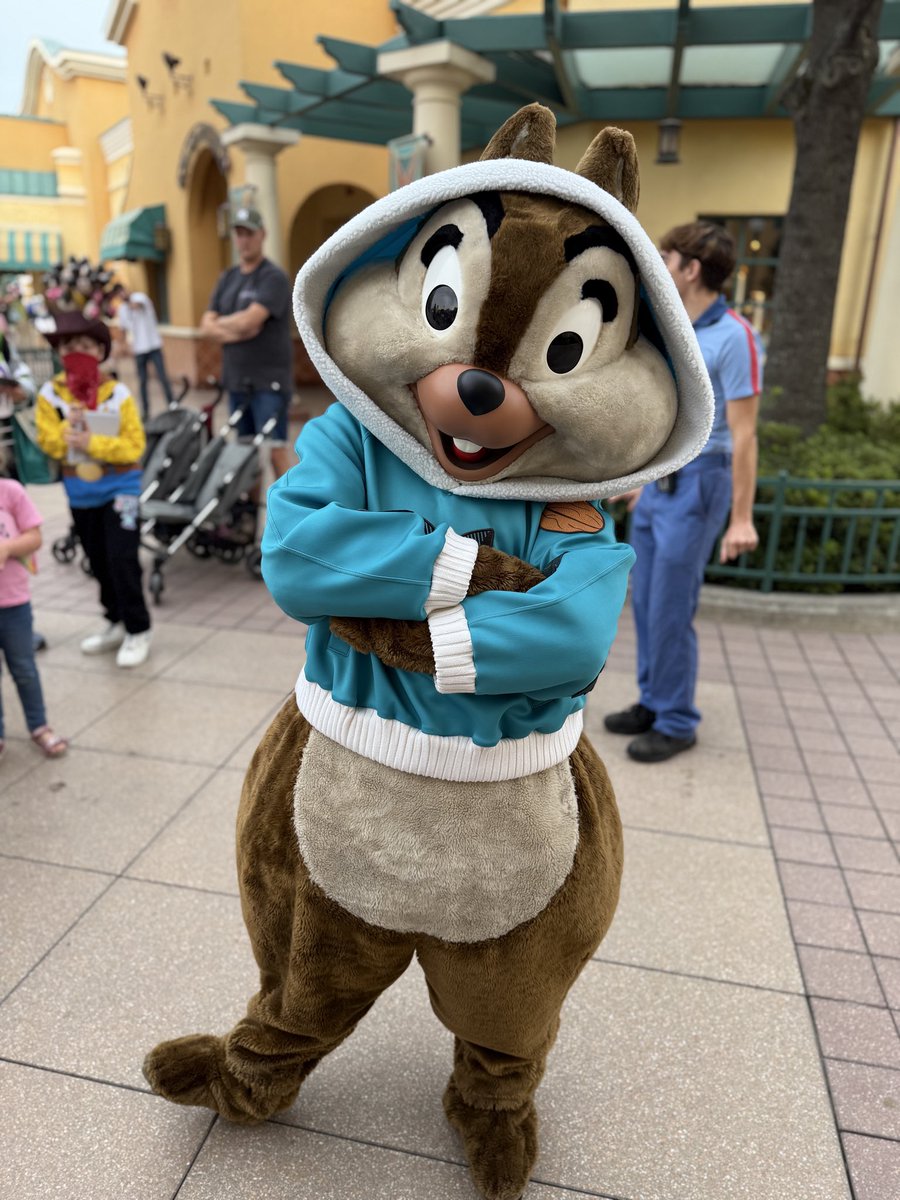 DisneyWorldJp's tweet image. 🆕ウォルトディズニースタジオにて”ディズニーアドベンチャーワールド”コスチュームのチップとデール登場✨
