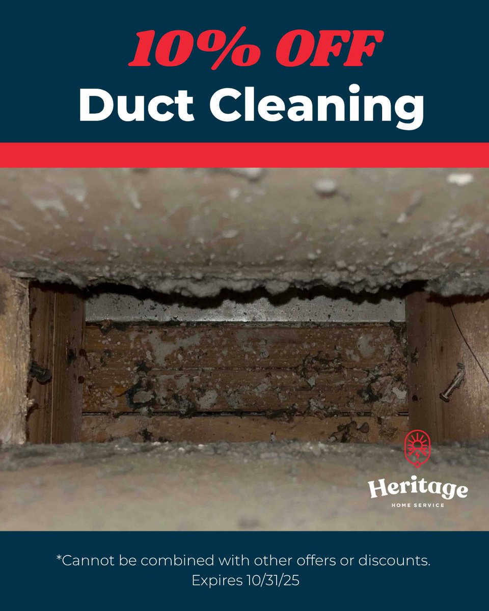 Get 10% OFF Duct Cleaning Services! 🦆✨

But hurry — this offer ends October 31st! ⏳

📞 Call us today at 833-654-6664 to book your spot before it’s gone!

#DuctCleaning #SpecialOffer #OctoberDeals