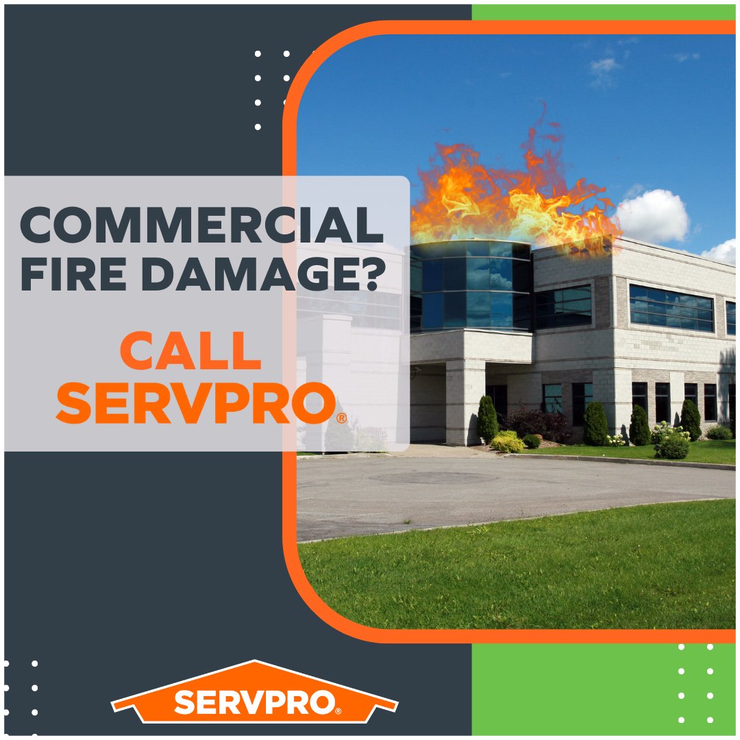 Every hour counts after a fire. SERVPRO works around the clock to minimize disruptions and get your business doors open again.
 #SERVPRO #FireDamageCleanup