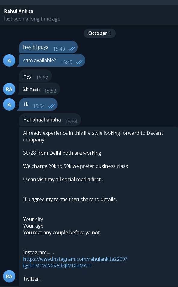 Rahul57411324's tweet photo. Below are the screenshots. At last they bloacked
@Aaravwol @HeMish121 @BarikSamblr @TL_mrsluciflame @Ka00sh @HwAvni @suravihotwife @AwesomeCouple2 https://t.co/5HKNBSPv1N
