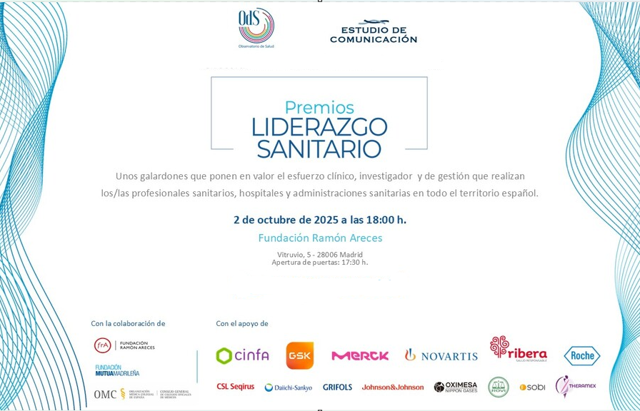 Mañana se darán a conocer los ganadores de los Premios de Liderazgo Sanitario. Queremos felicitar y desear mucha suerte a todos los finalistas por su compromiso con la innovación y la excelencia en salud.