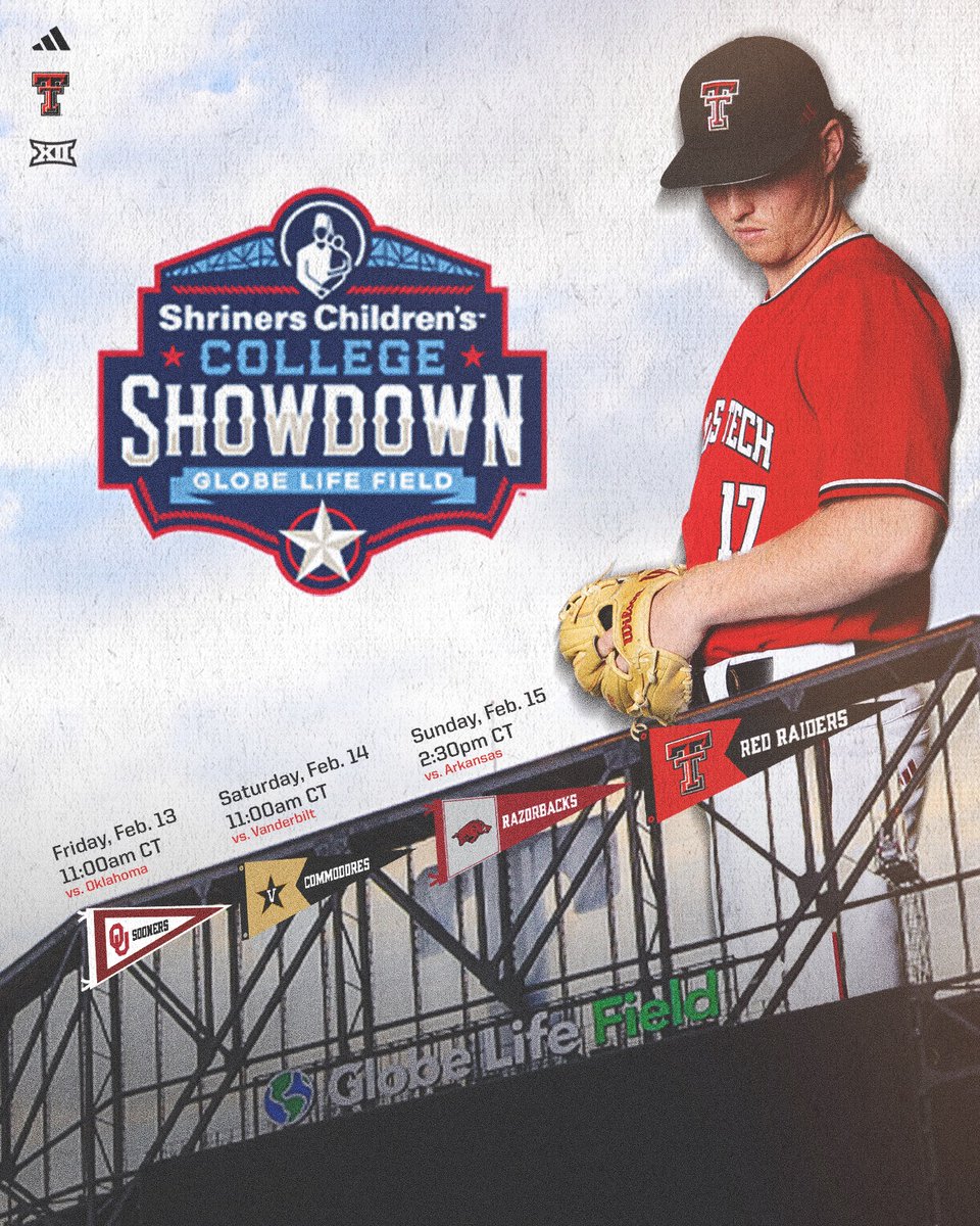 Countdown to Opening Day is on! 

Our opening weekend of the season is set 🔽

⚾️ Feb. 13 vs. Oklahoma (11 AM)
⚾️ Feb. 14 vs. Vanderbilt (11 AM) 
⚾️ Feb. 15 vs. Arkansas (2:30 PM) 

#WreckEm | <a href="/REVentertnmt/">REV Entertainment</a>