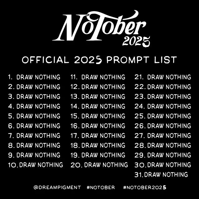 Oigan amigos artistas, ustedes participaran de algun Inktober este año?

Yo creo que este se ve muy divertido de hacer 😁