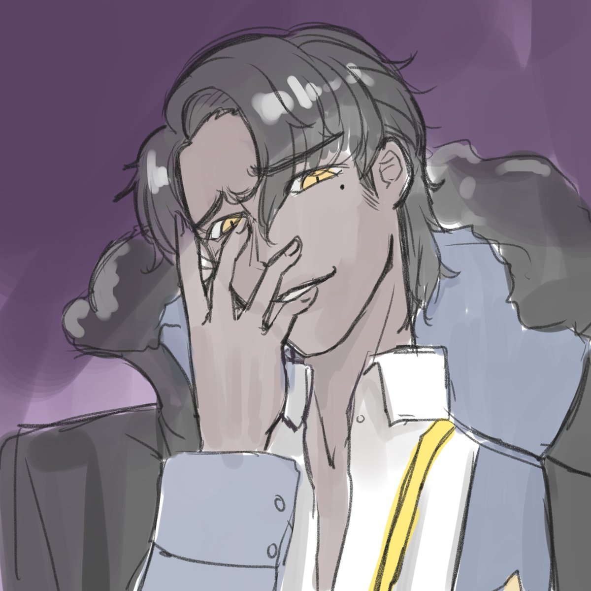 <a href="/gale_vtuber/">蓋爾Gale🥃 生日收禮進行中</a> #蓋繪畫
清些委託 就偷偷畫了蓋爾
雖然很喜歡蓋爾親民溫柔大哥哥的樣子

但這眉毛 跟 眼角的痣加上公主頭(私心)
配上這表情不覺得很色嗎？？？
🥹🫴🫴🫴🫴🫴🫴🫴