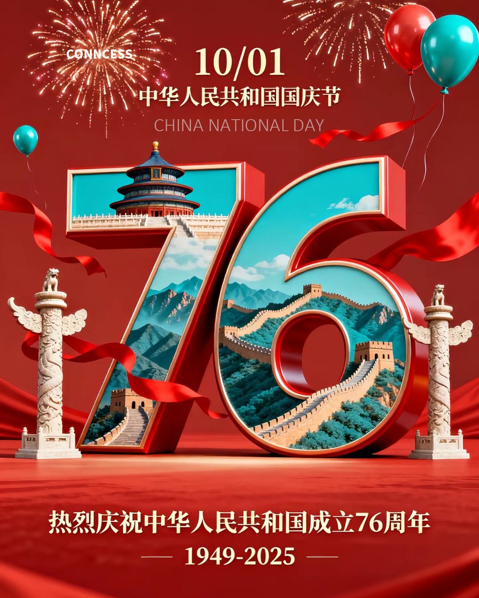 CONNCESS's tweet image. CHINA NATIONAL DAY!