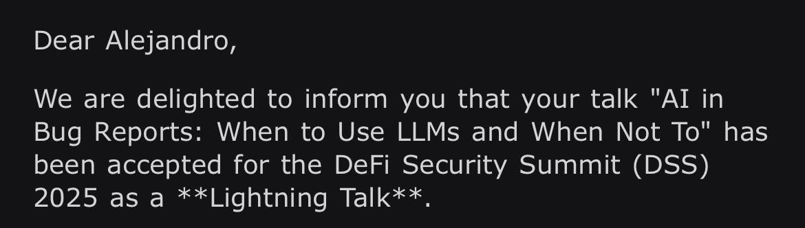 See y’all at <a href="/summit_defi/">Defi Security Summit</a> ☀️