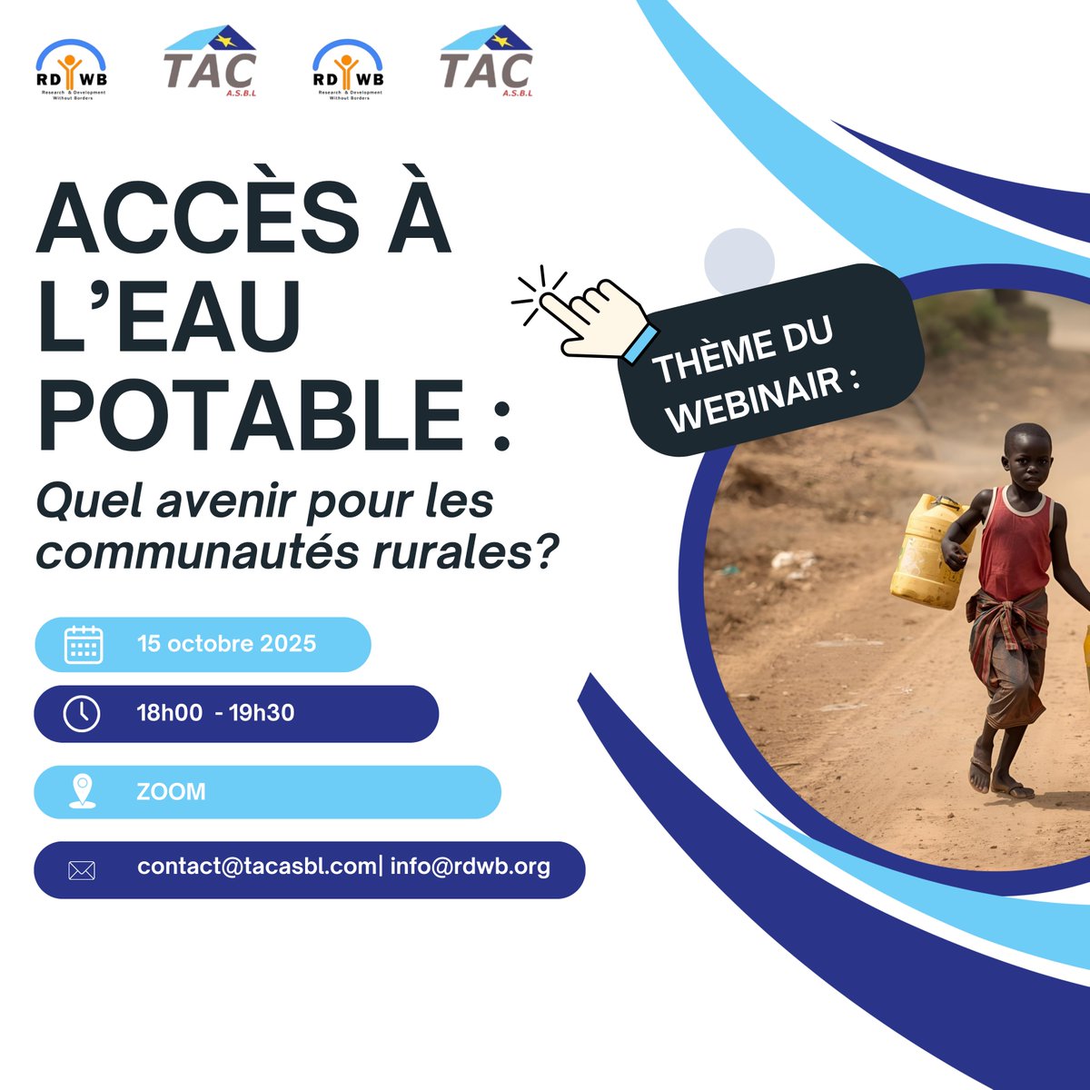 💧 Webinaire : L’accès à l’eau potable – Quel avenir pour les communautés rurales ?
Ingénieur·e·s, pros du WASH, étudiant·e·s : explorez des solutions durables &amp; concrètes.
📅 15 oct0bre
🔗 Inscription : docs.google.com/forms/d/e/1FAI…

#WASH #EauPotable #Ingénierie #HydrauliqueRurale