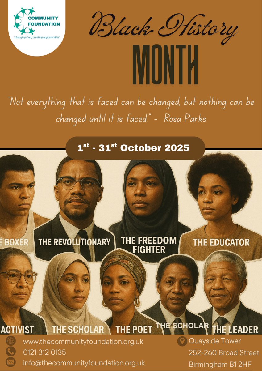 🌍✨ #BlackHistoryMonth 2025 ✨🌍
This October, we honour the courage, brilliance &amp; contributions of Black communities — past, present &amp; future. 🌟

Let’s celebrate, remember &amp; keep their legacy alive. ❤️🖤💚

#CelebrateBlackExcellence #InspirationForGenerations